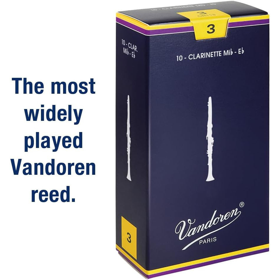 Vandoren CR113 Eb Clarinet Traditional Reeds Strength 3 10 Pack