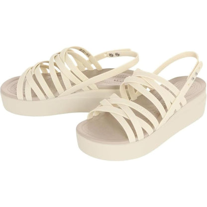 Crocs Women's Brooklyn Low Strappy Wedge Sandals LiteRide Comfort
