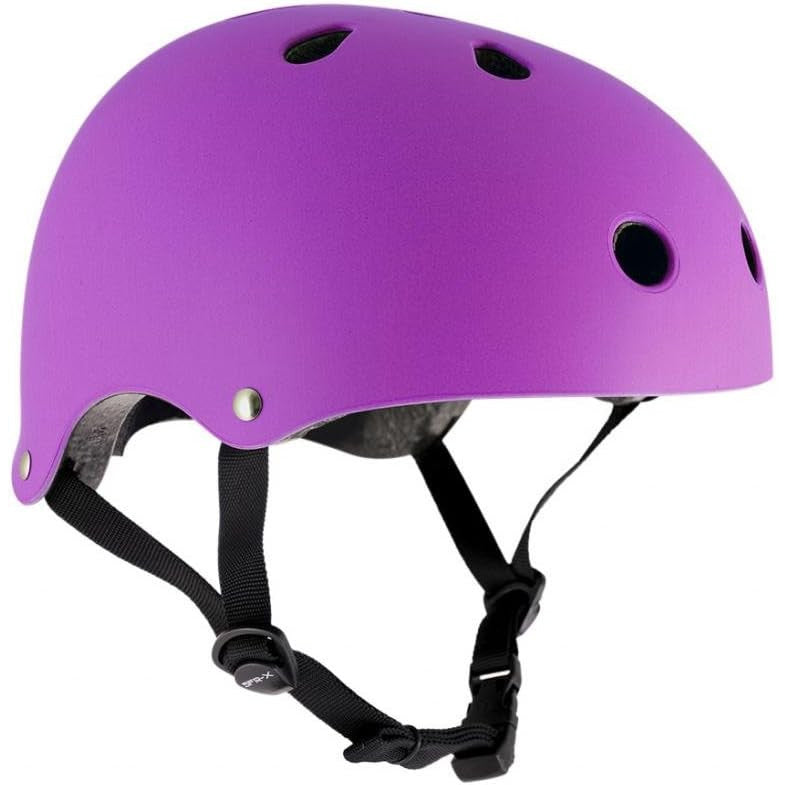 SFR Essentials Skate Scooter BMX Helmet Matt Fluo Purple L-XL