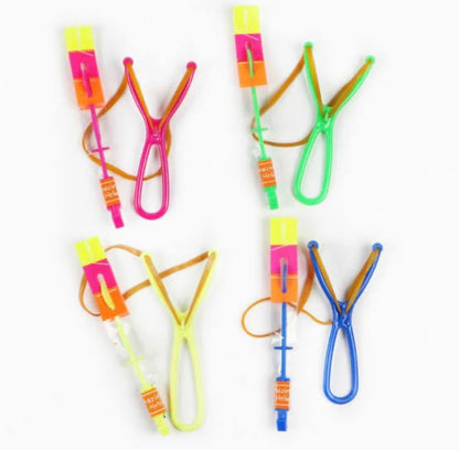 WANNA PARTY Rubber Slingshot Gulel Toy Favors 4 Pc Multicolor