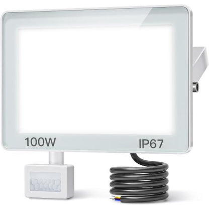 100W 10000LM Outdoor LED Motion Detector Spotlight – IP67 Waterproof