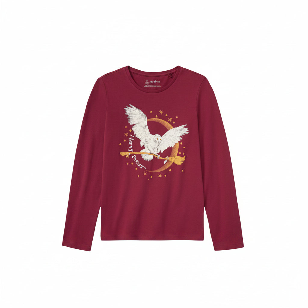 Disney Harry Potter Long Sleeve T-Shirt Burgundy