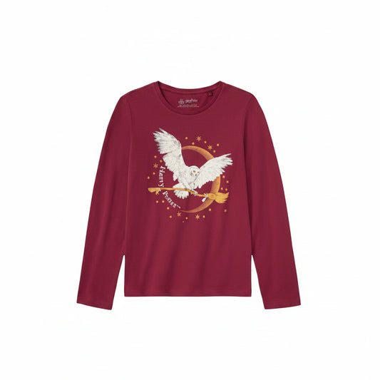 Disney Harry Potter Long Sleeve T-Shirt Burgundy