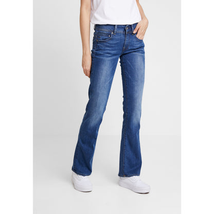 G-Star Midge Mid Waist Faded Blue Denim Bootcut Jeans: Comfortable, Flared Fit