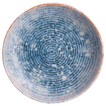 James Cooke Azure Vintage Deep Plate 22 cm Blue White Stoneware 2 pcs