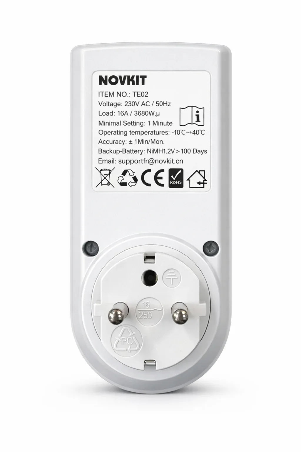 NOVKIT Digital Plug Socket Timer with 18 On/Off Programs, Countdown Feature - Gomix Brands Outlet
