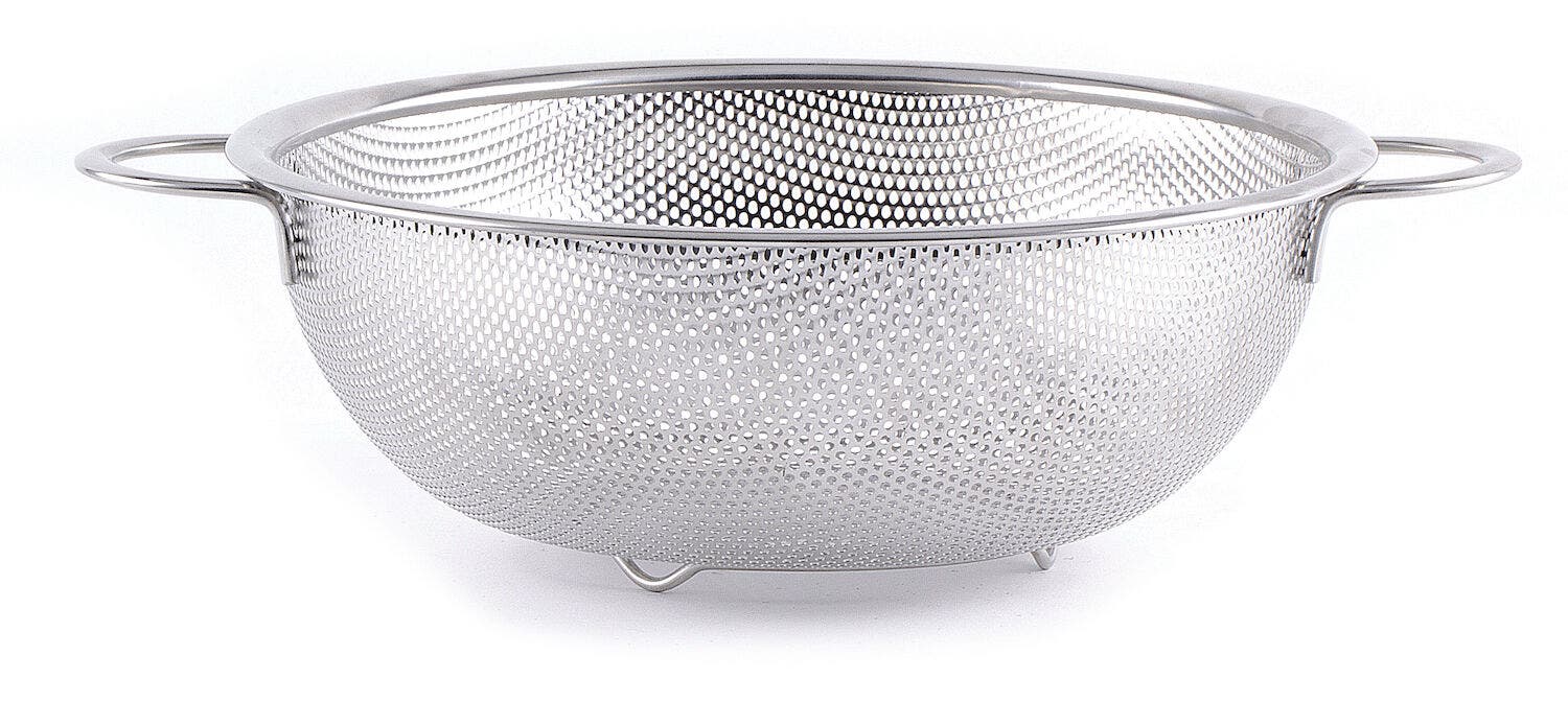 Hendi Professional Stainless Steel Colander Strainer, 22.5cm Diameter, 9cm Deep