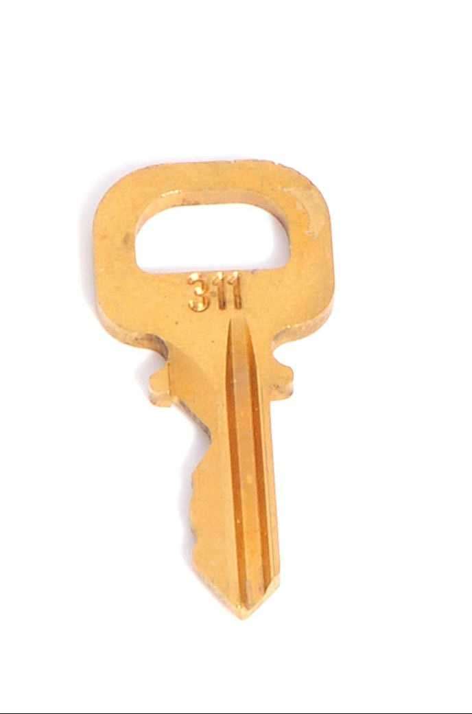 Louis Vuitton Brass Padlock and Key Set