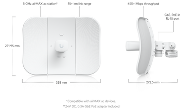 Ubiquiti airMAX LiteBeam 5AC Outdoor CPE