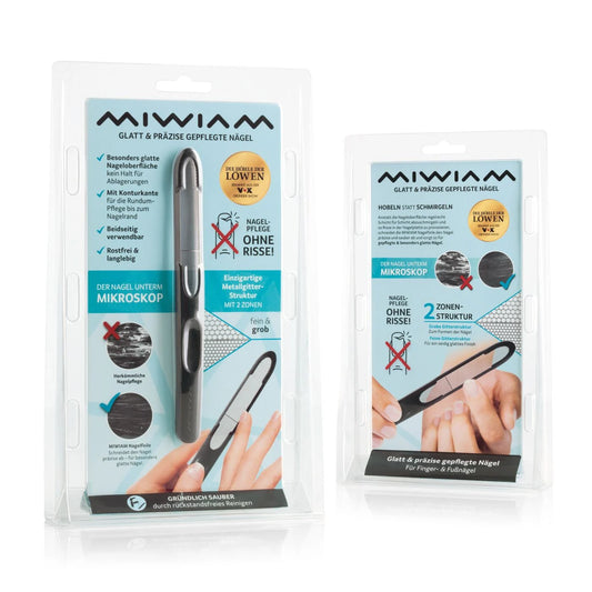 MIWIAM Flexible Stainless Steel Nail File for Precise Manicures