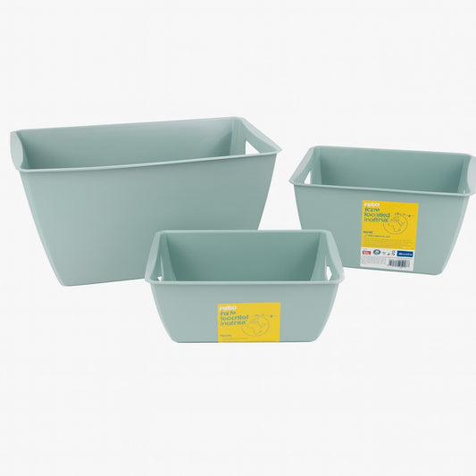 Rotho Lounge 5/11/23 L Green Bathroom Storage Container - Durable Plastic Organizer