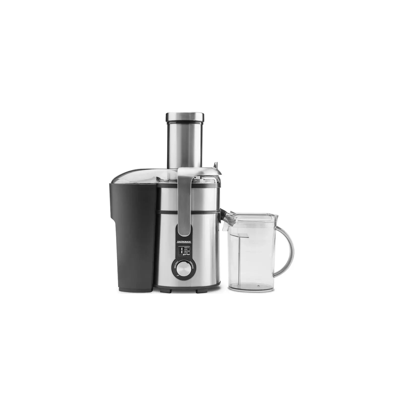 Gastroback Design Digital Slow Juicer 1300W Black Stainless Steel Powerhouse