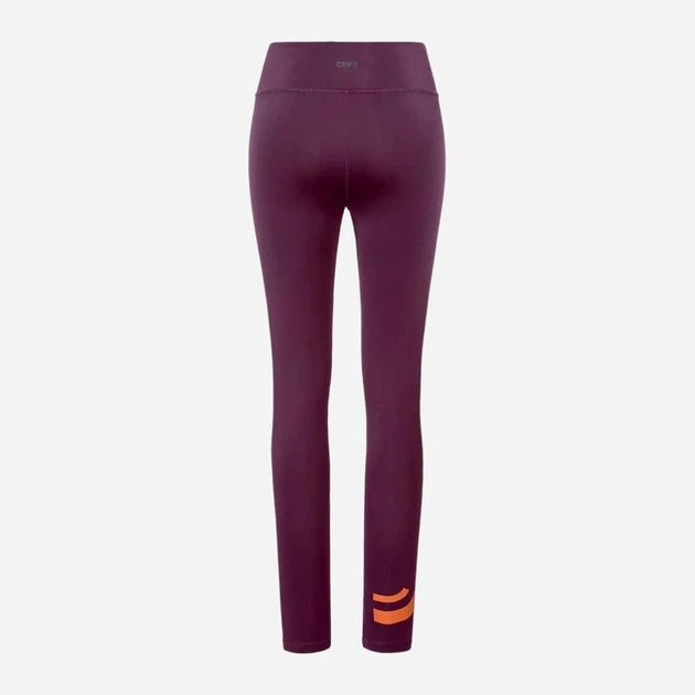 Crivit Women's High-Waisted Burgundy Fitness Leggings for Sport & Training