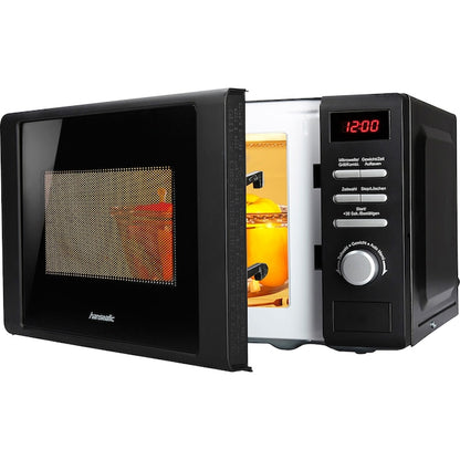 Hanseatic 20L Countertop Microwave with 1000W Grill, Defrost, 8 Auto Programs
