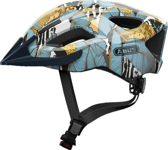 ABUS Aduro 2.0 Blue Palm Bike Helmet – Size S, Lightweight Ventilated Protection