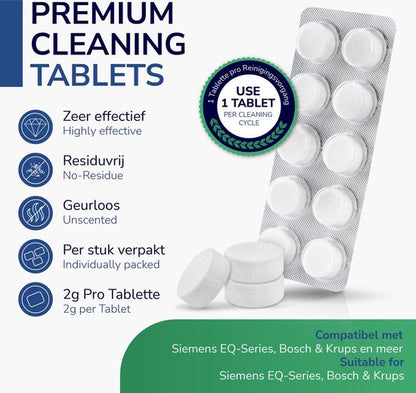 Phosphate-Free Coffee Machine Cleaning Tablets 40 Pieces
