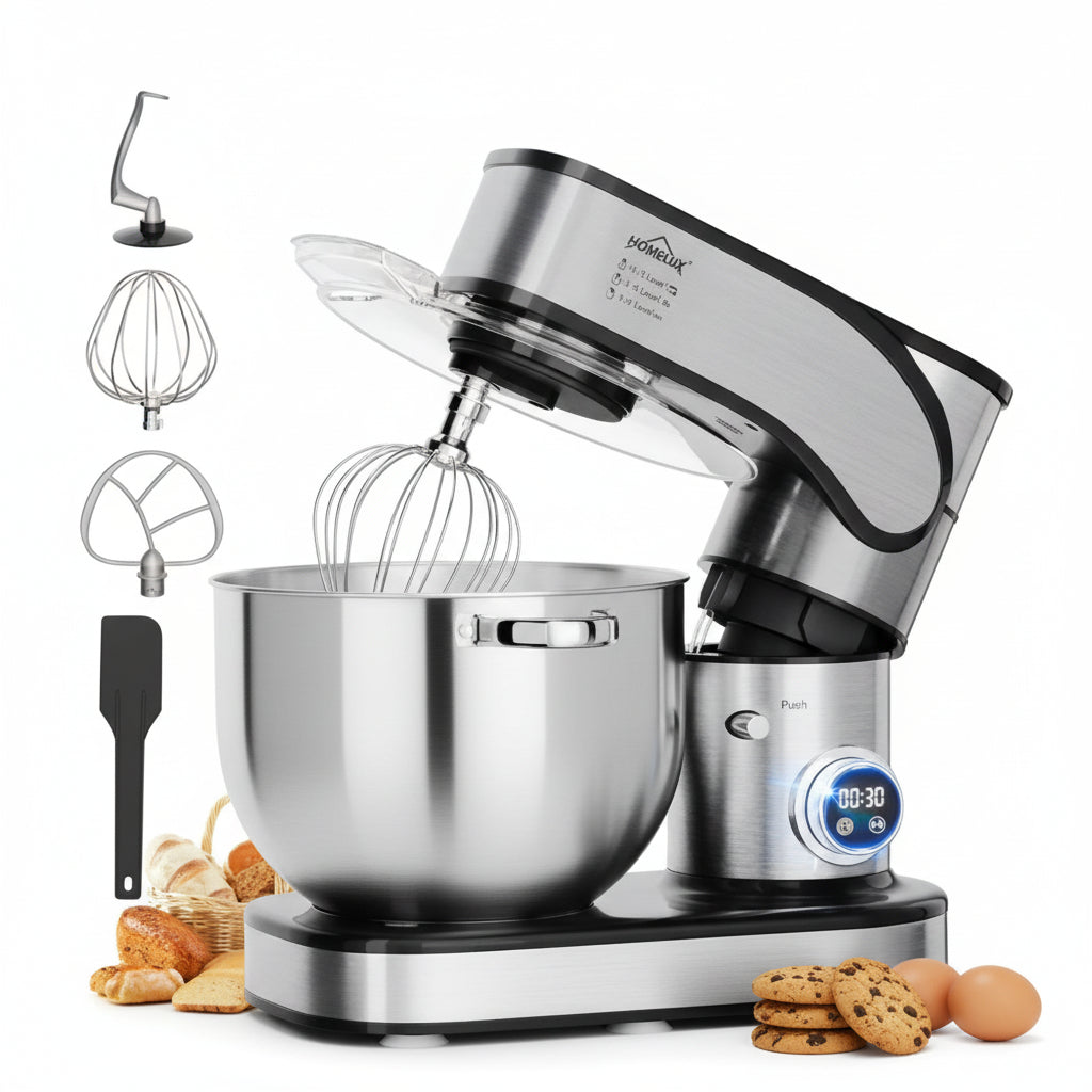 HOMELUX Heavy Duty Food Processor with 12L Stainless Steel Bowl2500W ...