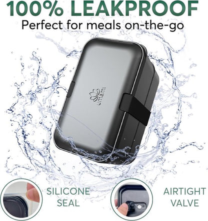 Umami Large Bento Box for Adults - 1500 ML XL Space-Saving Design