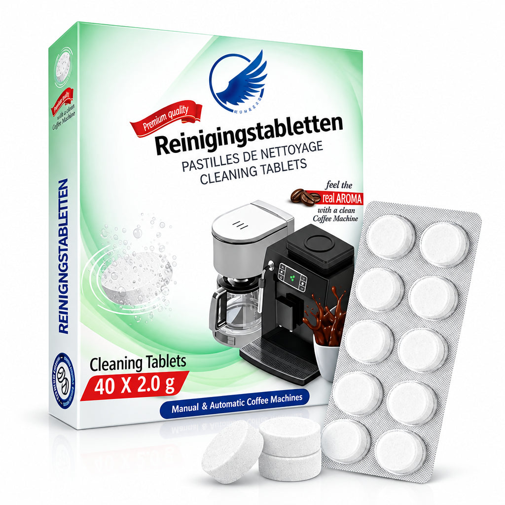 Phosphate-Free Coffee Machine Cleaning Tablets 40 Pieces