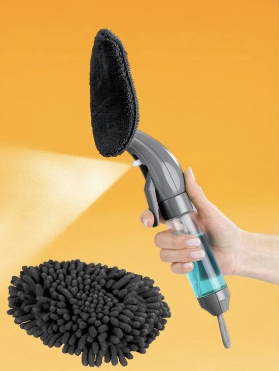 Wenko 2 In 1 Universal Cleaning Wiper With Spray Function Gray