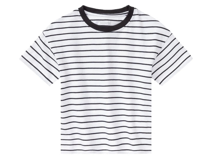 Pepperts! Girls' Cropped T-Shirt Set 2-Pack Pink 134-140 cm (8-10 Years) 387235-1