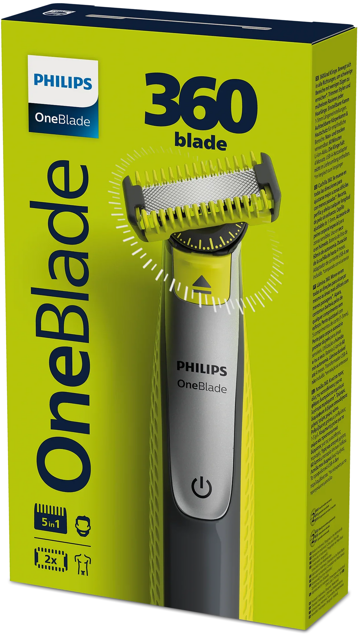 Philips OneBlade 360 Flexible Face and Body Groomer for Effortless Shaving QP2834/20 - Gomix Brands Outlet
