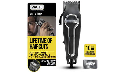 Wahl Elite Pro High Performance Corded Hair Clipper Set with Self-Sharpening Blades