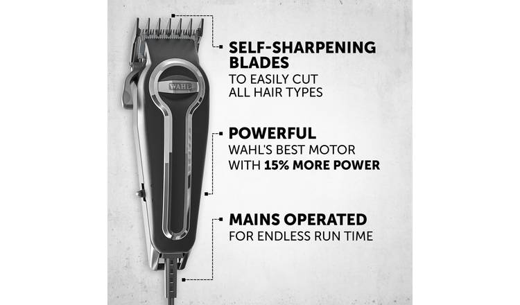 Wahl Elite Pro High Performance Corded Hair Clipper Set with Self-Sharpening Blades
