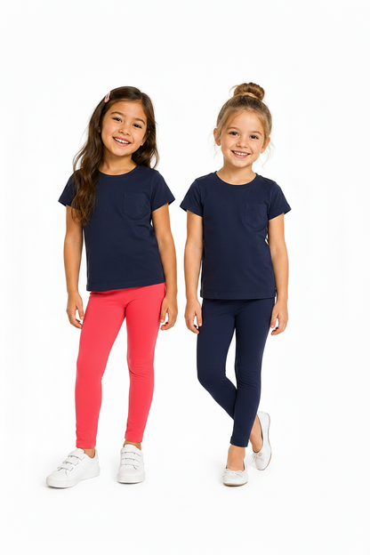 pepperts!® Leggings Comfortable Elastic Waistband - Set of 2
