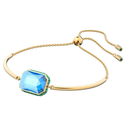 Swarovski Orbita Reversible Octagon Cut Crystal Bracelet, Multicolored Gold-Tone Plated