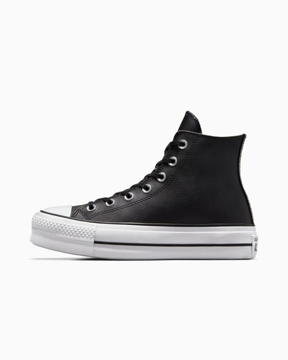 Women's Converse Chuck Taylor Lift Clean Leather High Top Black