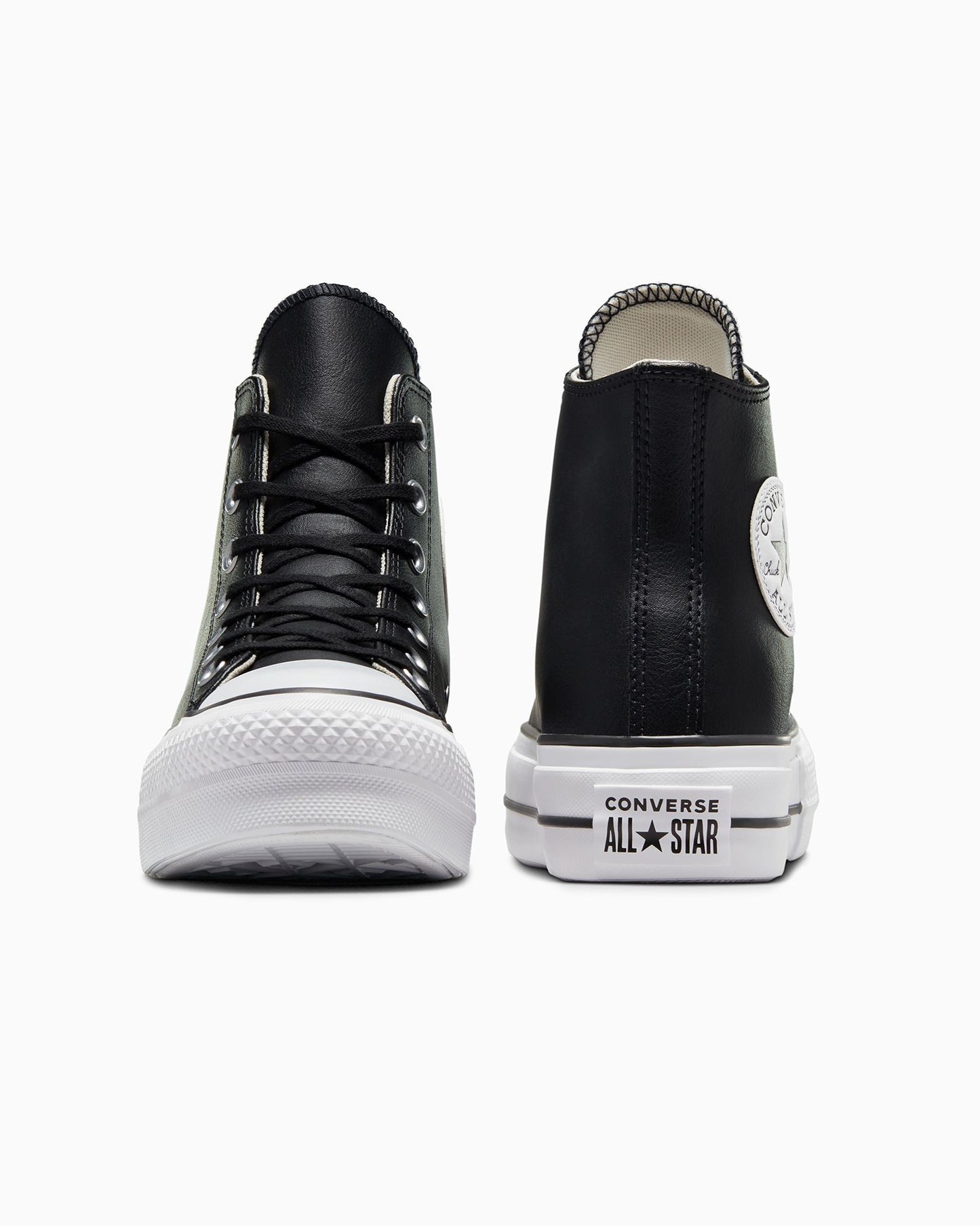Women's Converse Chuck Taylor Lift Clean Leather High Top Black