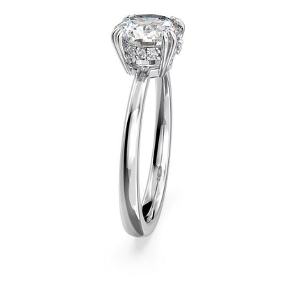 Swarovski Constella Dazzling Crystal Rhodium Plated Engagement Ring for Women