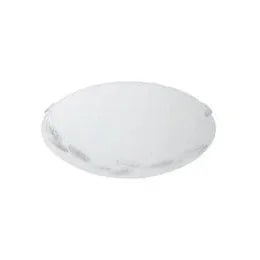 Modern White Steel Wall Ceiling Light E27 LED Compatible Satin Glass Diffuser - Gomix Brands Outlet