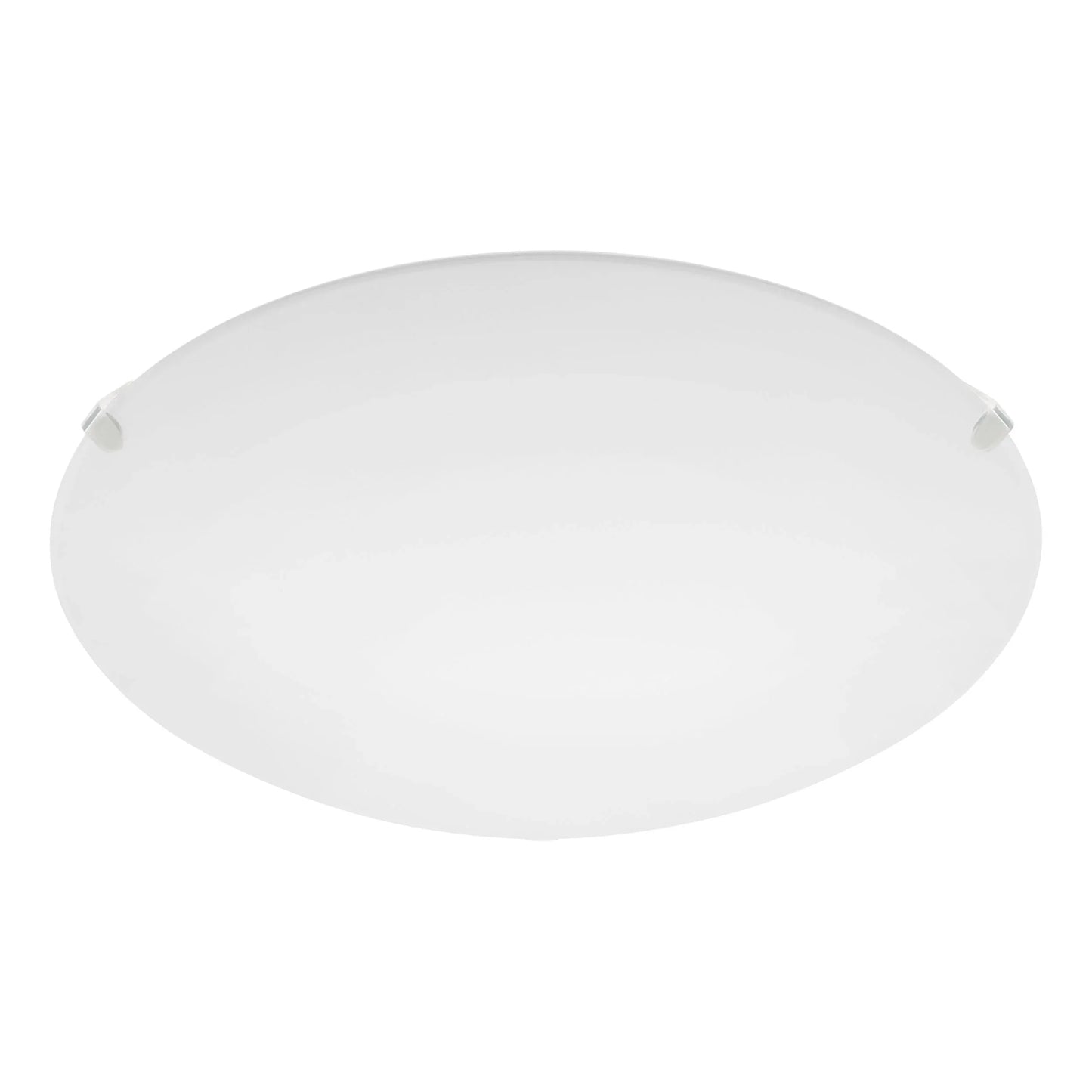 Modern White Steel Wall Ceiling Light E27 LED Compatible Satin Glass Diffuser - Gomix Brands Outlet