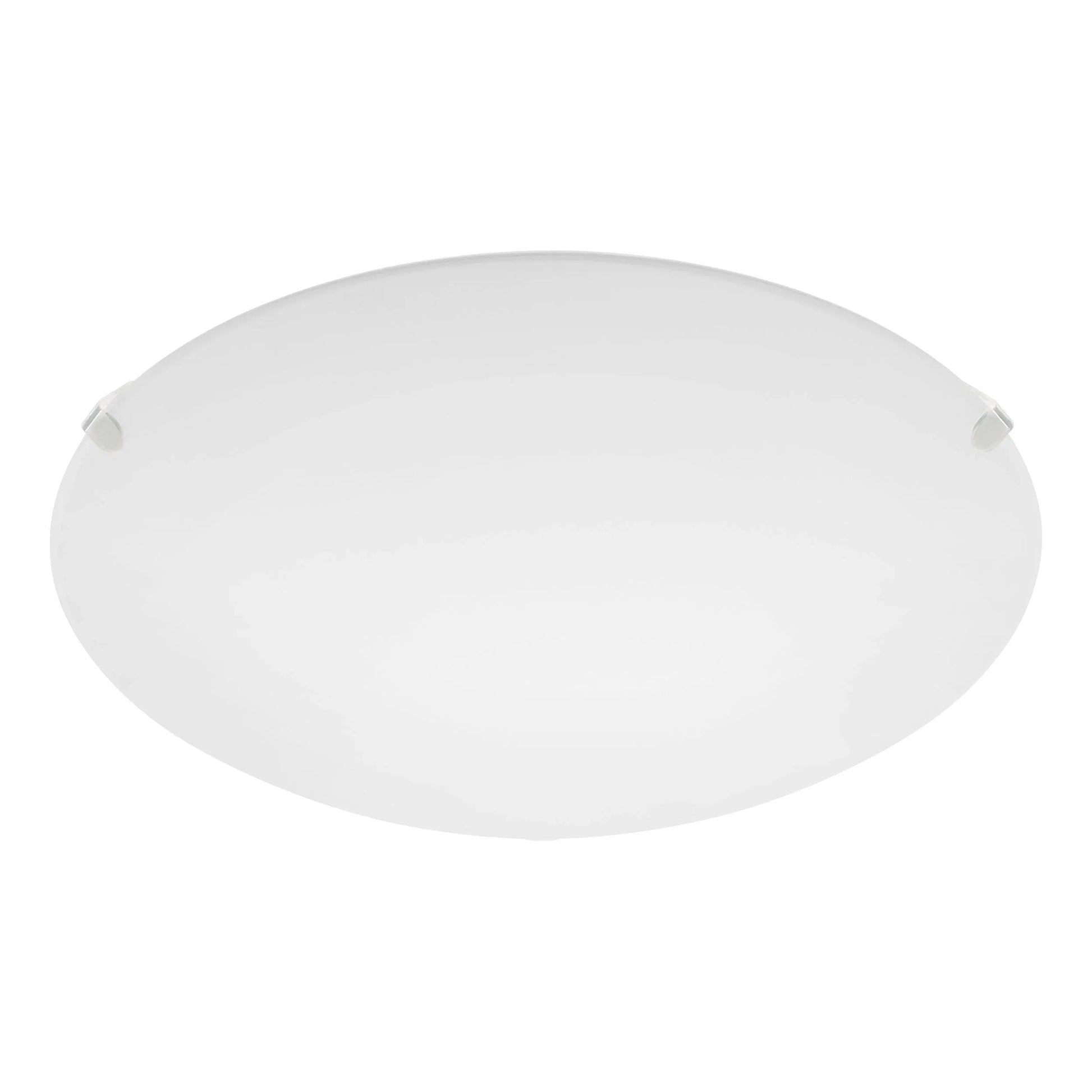 Modern White Steel Wall Ceiling Light E27 LED Compatible Satin Glass Diffuser - Gomix Brands Outlet