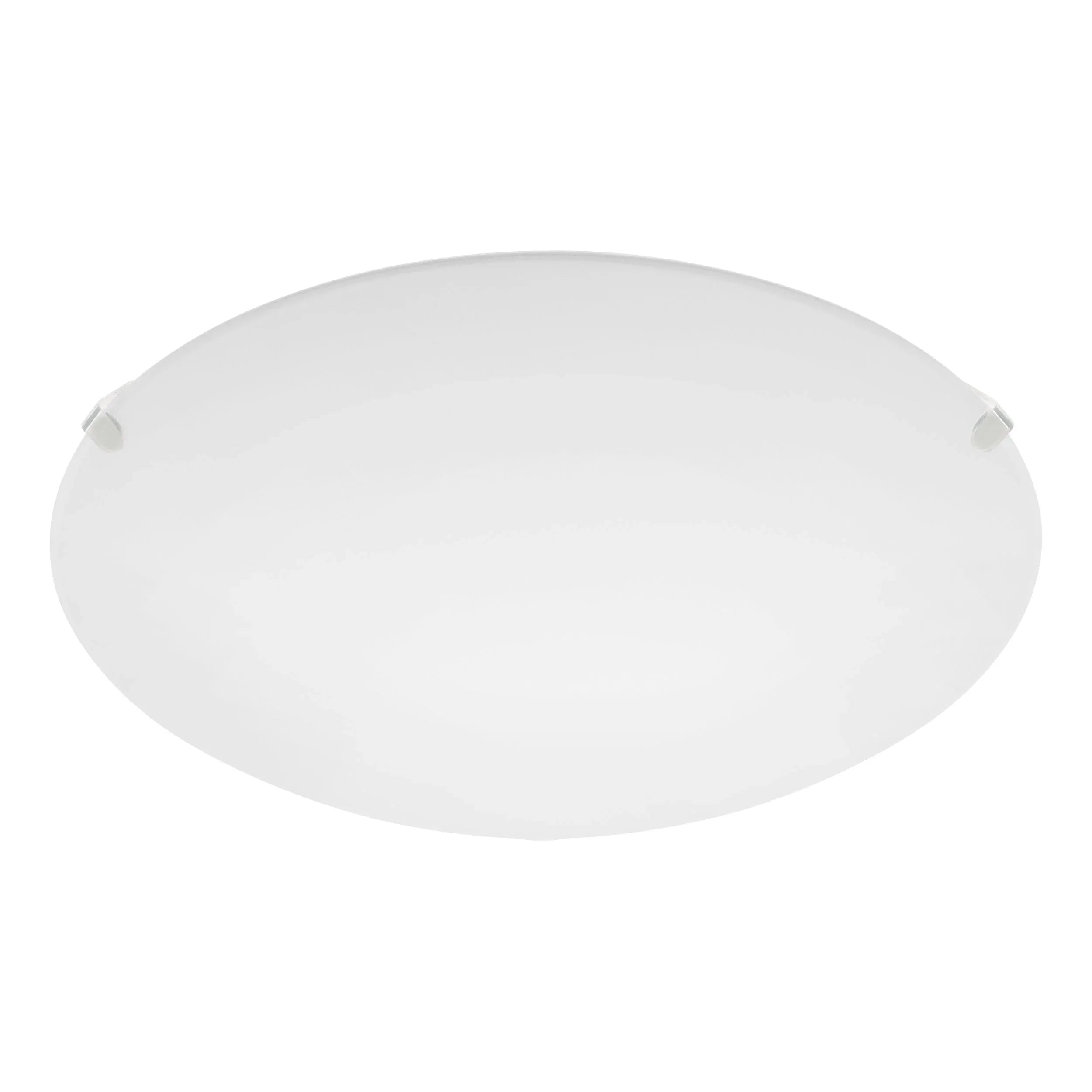 Modern White Steel Wall Ceiling Light E27 LED Compatible Satin Glass Diffuser - Gomix Brands Outlet