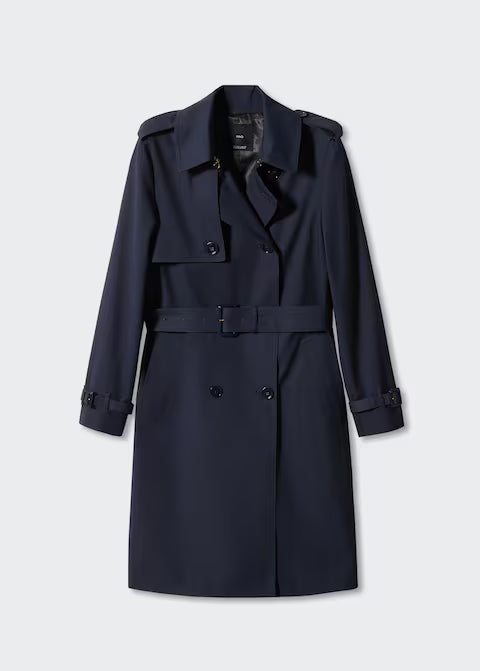 MANGO Classic trench coat with belt