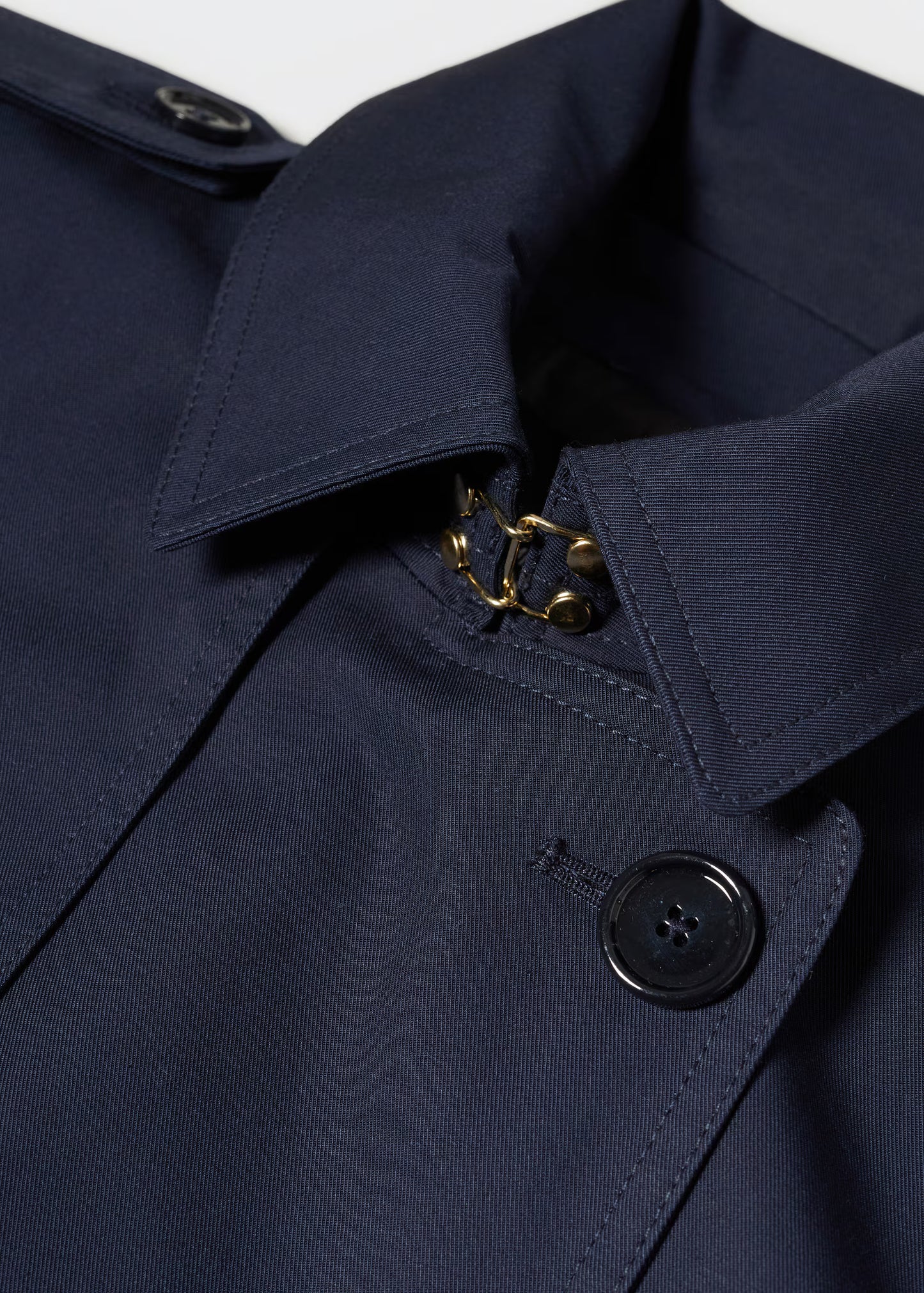 MANGO Women's Water-Repellent Cotton Trench Coat with Belted Wrap Design