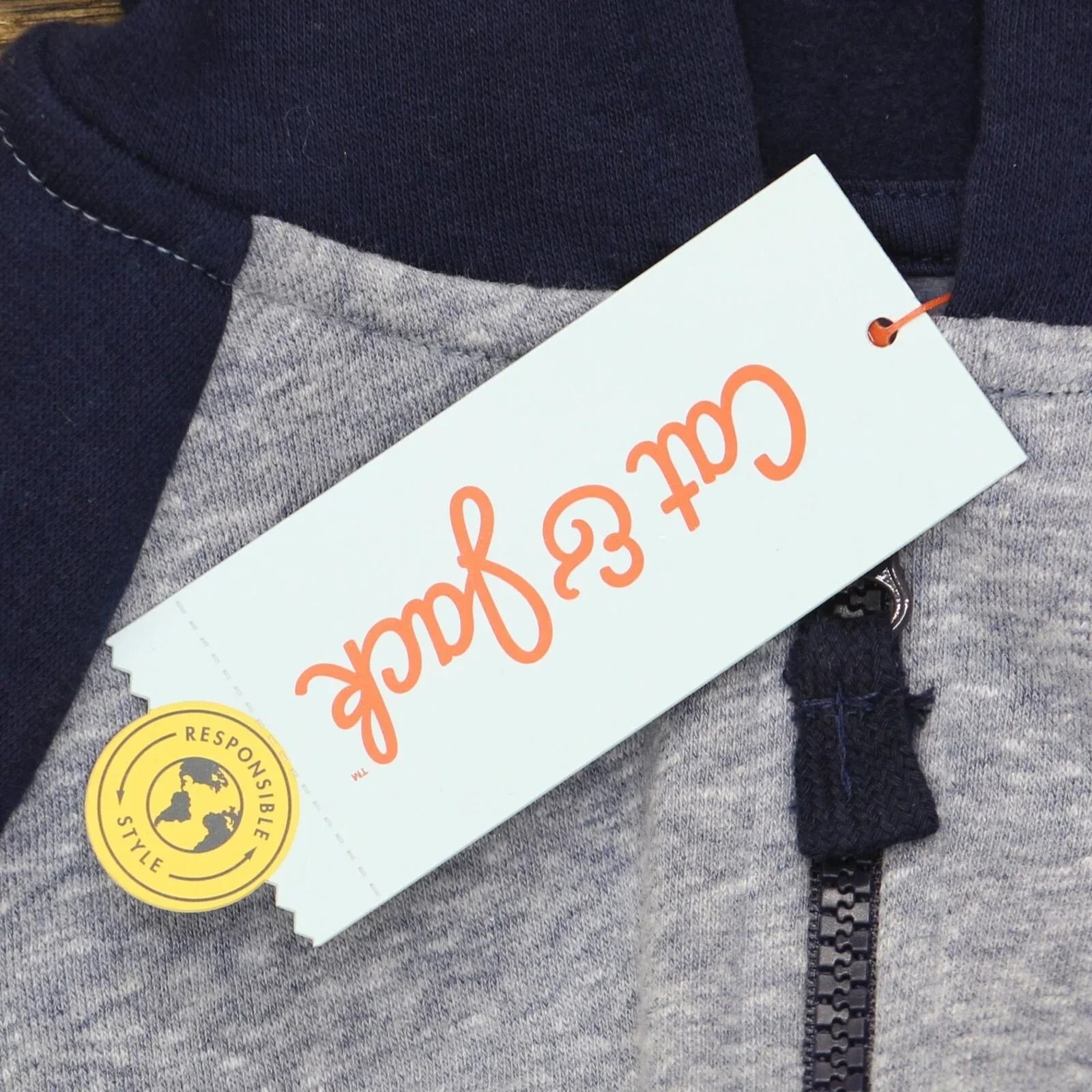 Cat & Jack Toddler Boys Fleece Zip-Up Hoodie – Navy - Gomix Brands Outlet