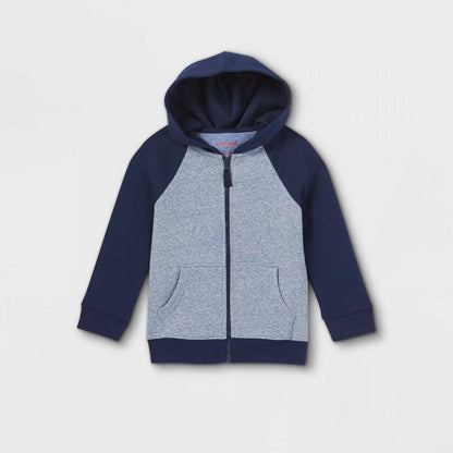 Cat & Jack Toddler Boys Fleece Zip-Up Hoodie – Navy - Gomix Brands Outlet