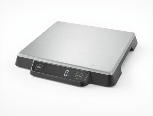 HENDI Professional Digital Kitchen Scale 15kg, High Precision Stainless Steel, Tare Function