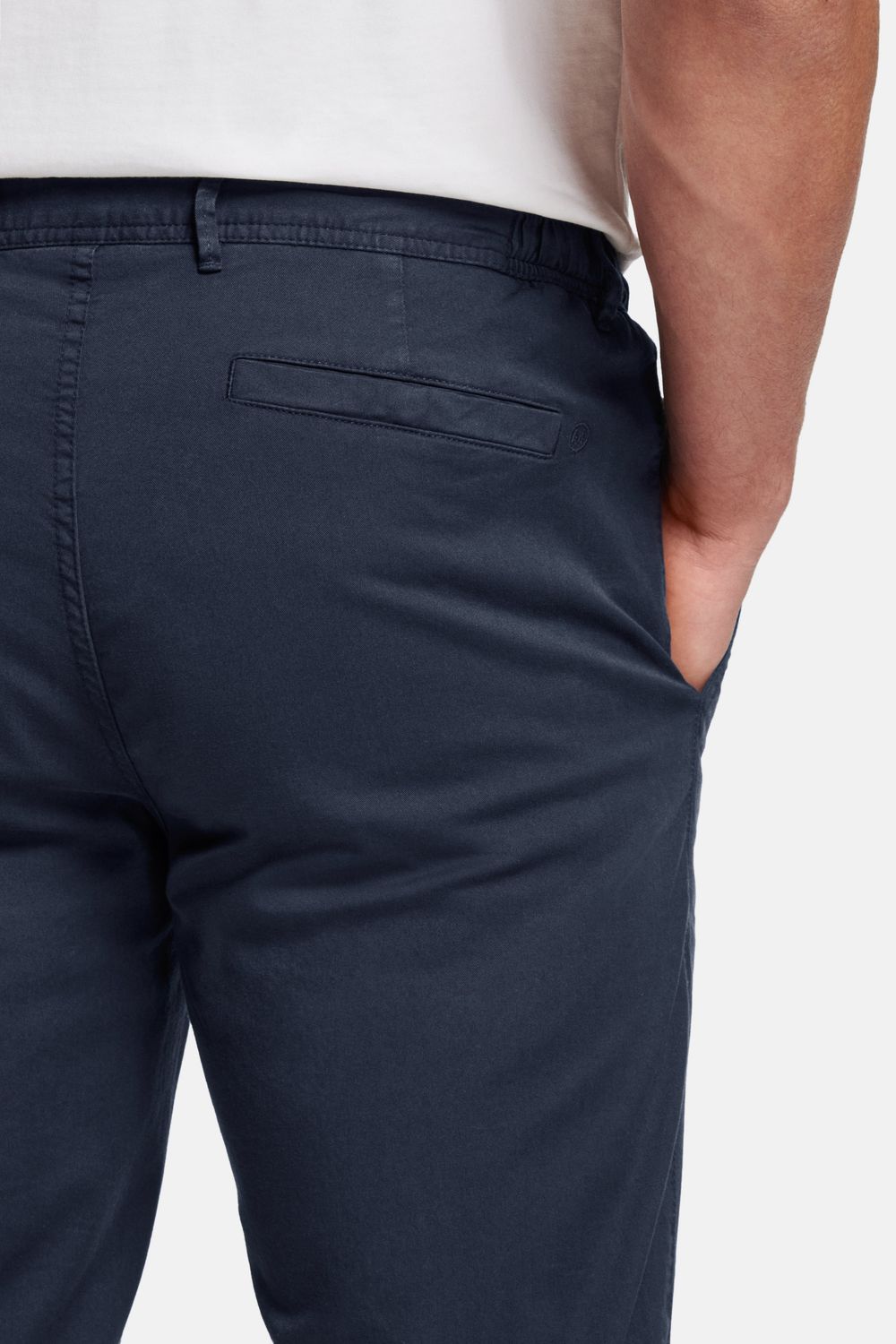 MR MARVIS Cosmics Men's Slim Fit Chino Trousers with Elastic Waistband