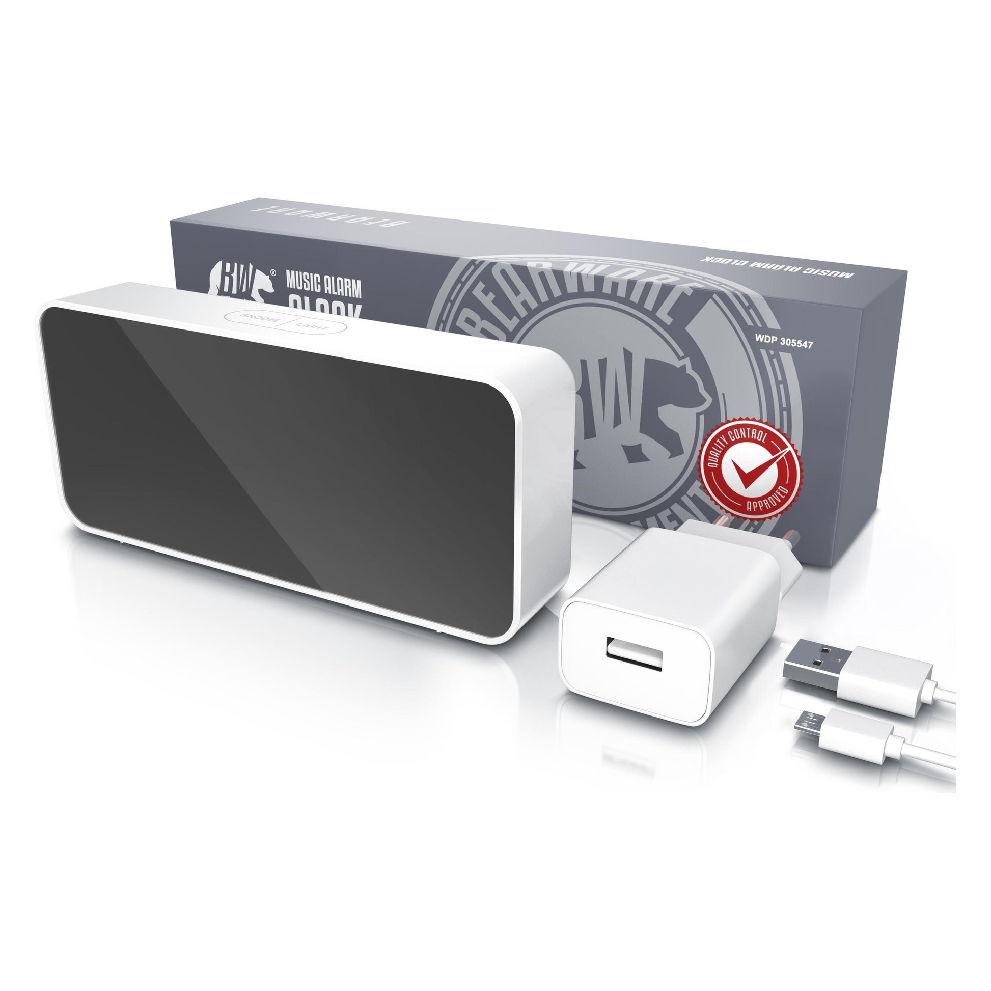 Bearware Music Alarm Clock White