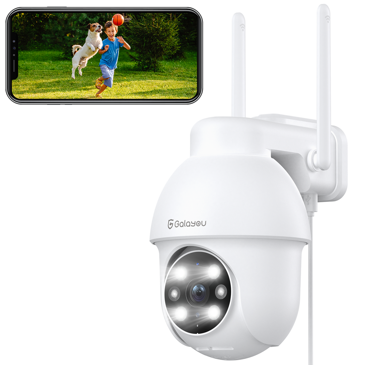 GALAYOU Y4 2K Wireless Outdoor Security Camera