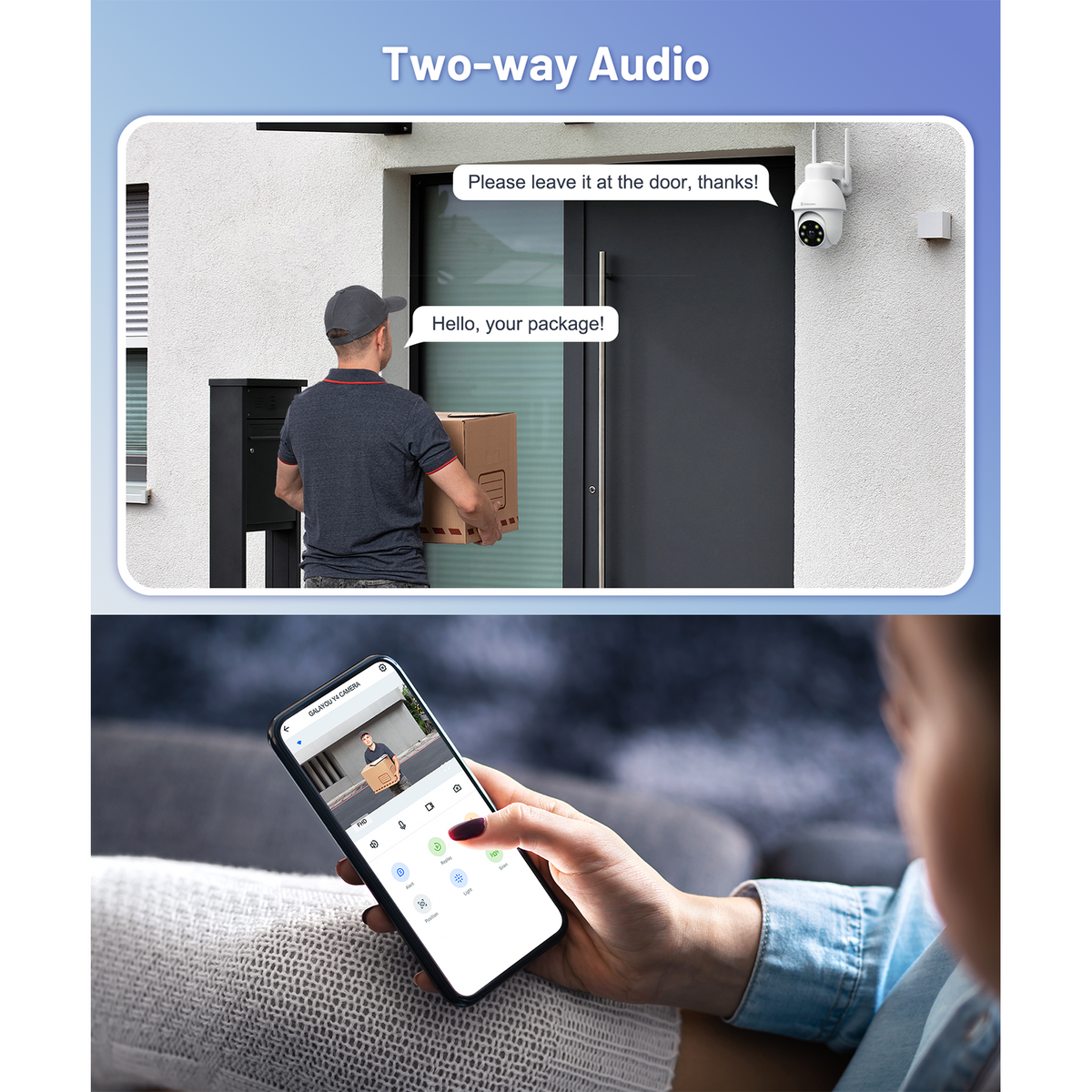 GALAYOU Y4 2K Wireless Outdoor Security Camera