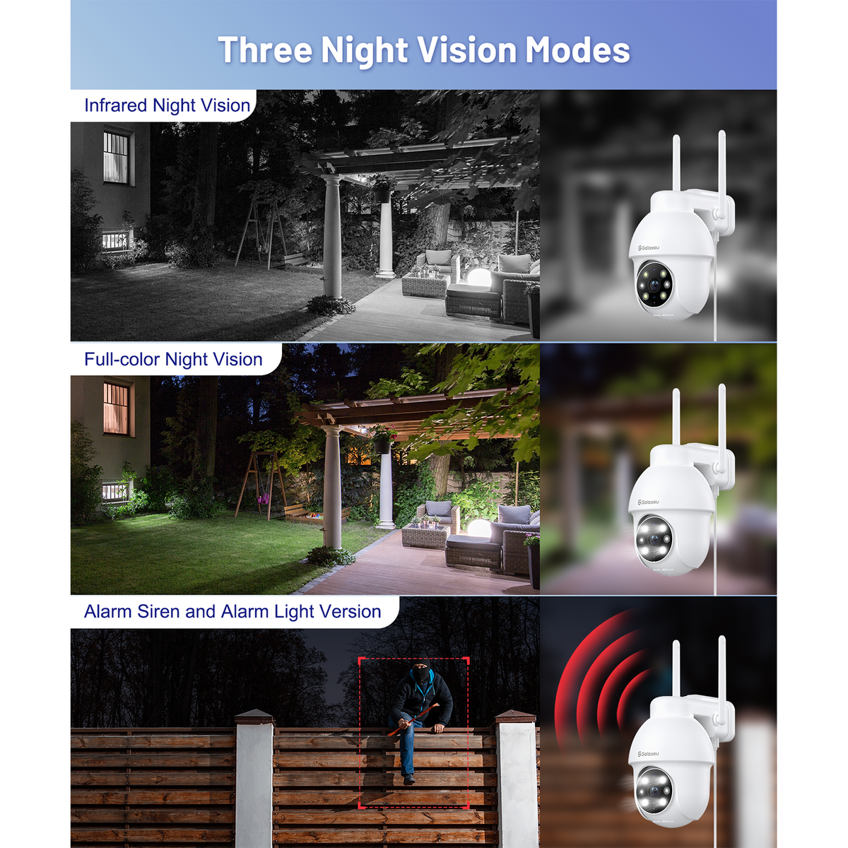 GALAYOU Y4 2K Wireless Outdoor Security Camera