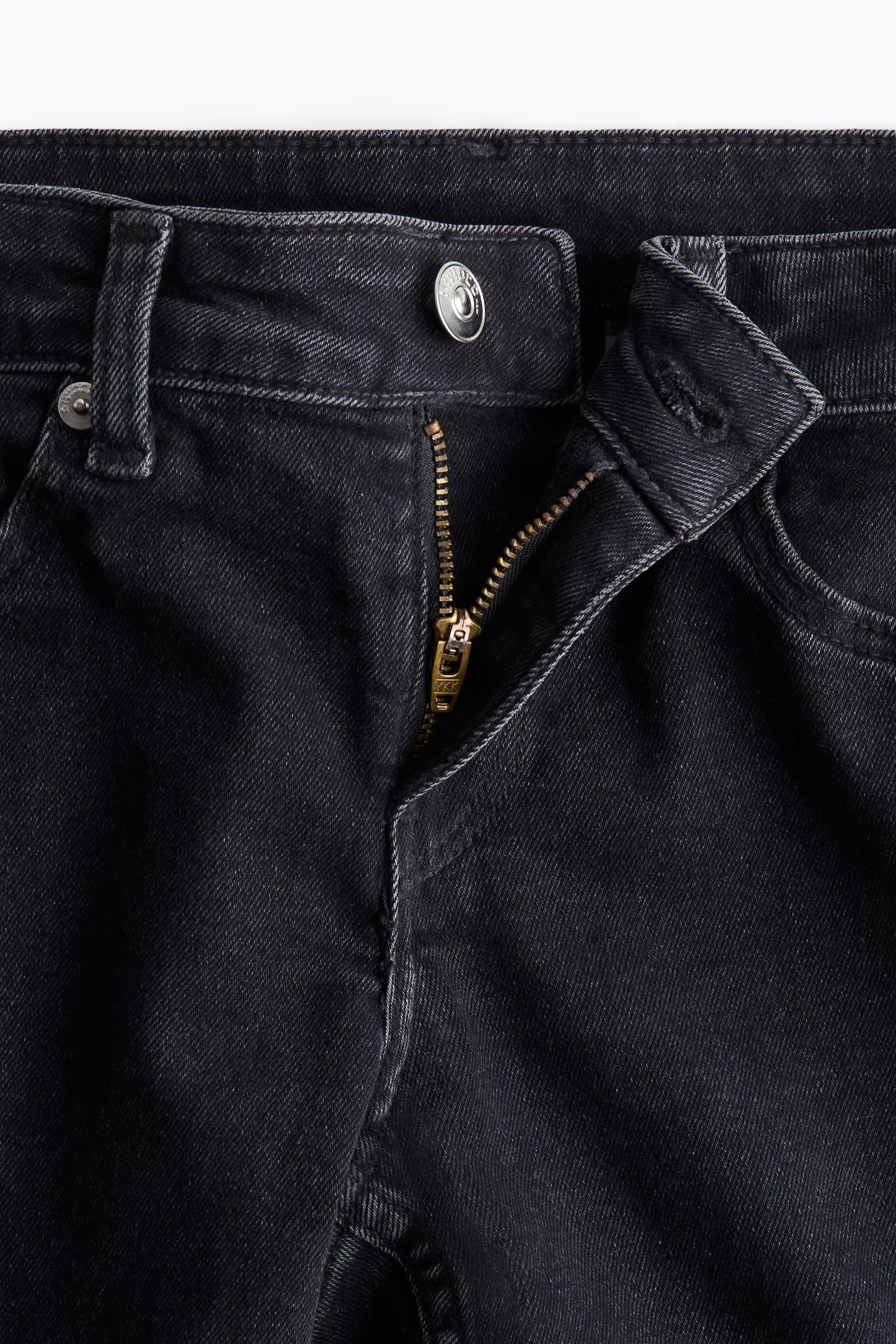 H&M Women's Black Low Waist Flare Jeans - Comfortable Stretch Denim