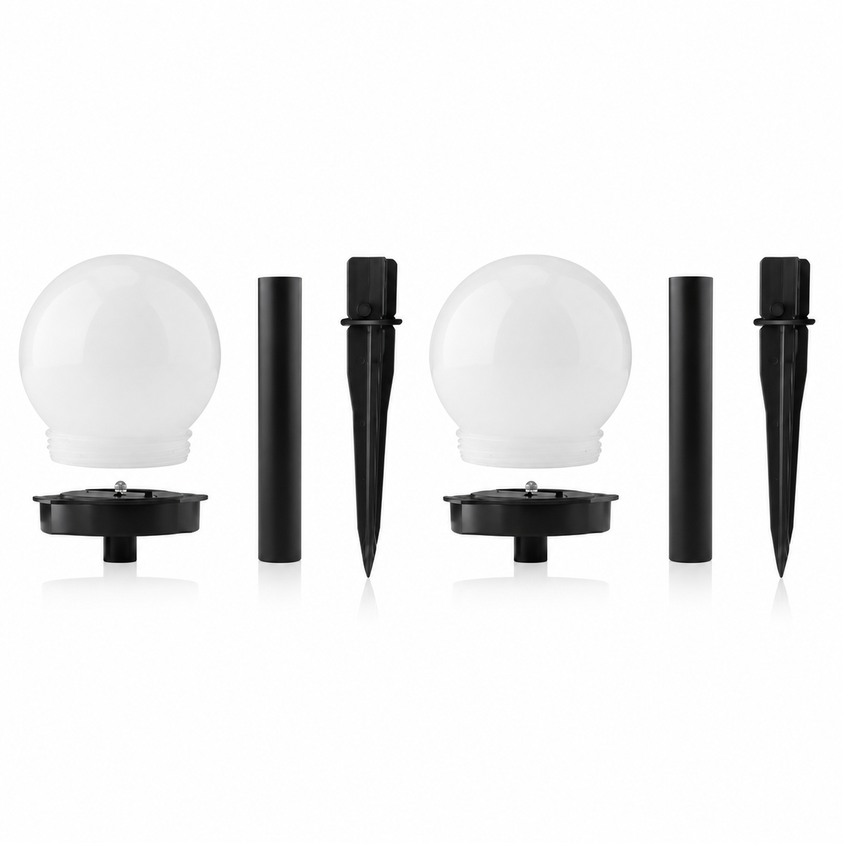 Tobago Outdoor Solar Stake Lights LED 2-Pack White