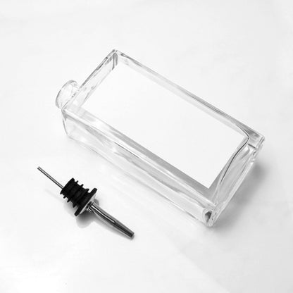 Elegant Glass Olive Oil & Vinegar Dispenser with Precision Spout for Kitchen